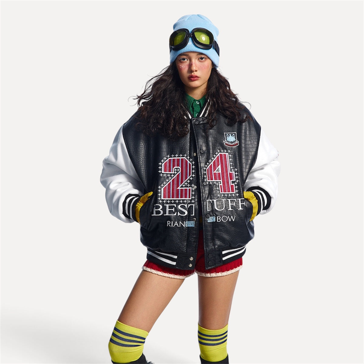 Paste Cloth Embroidery Flight Jacket