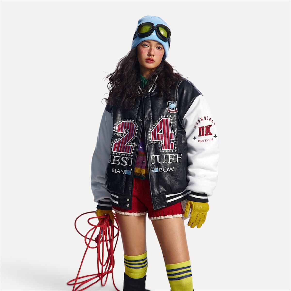 Paste Cloth Embroidery Flight Jacket