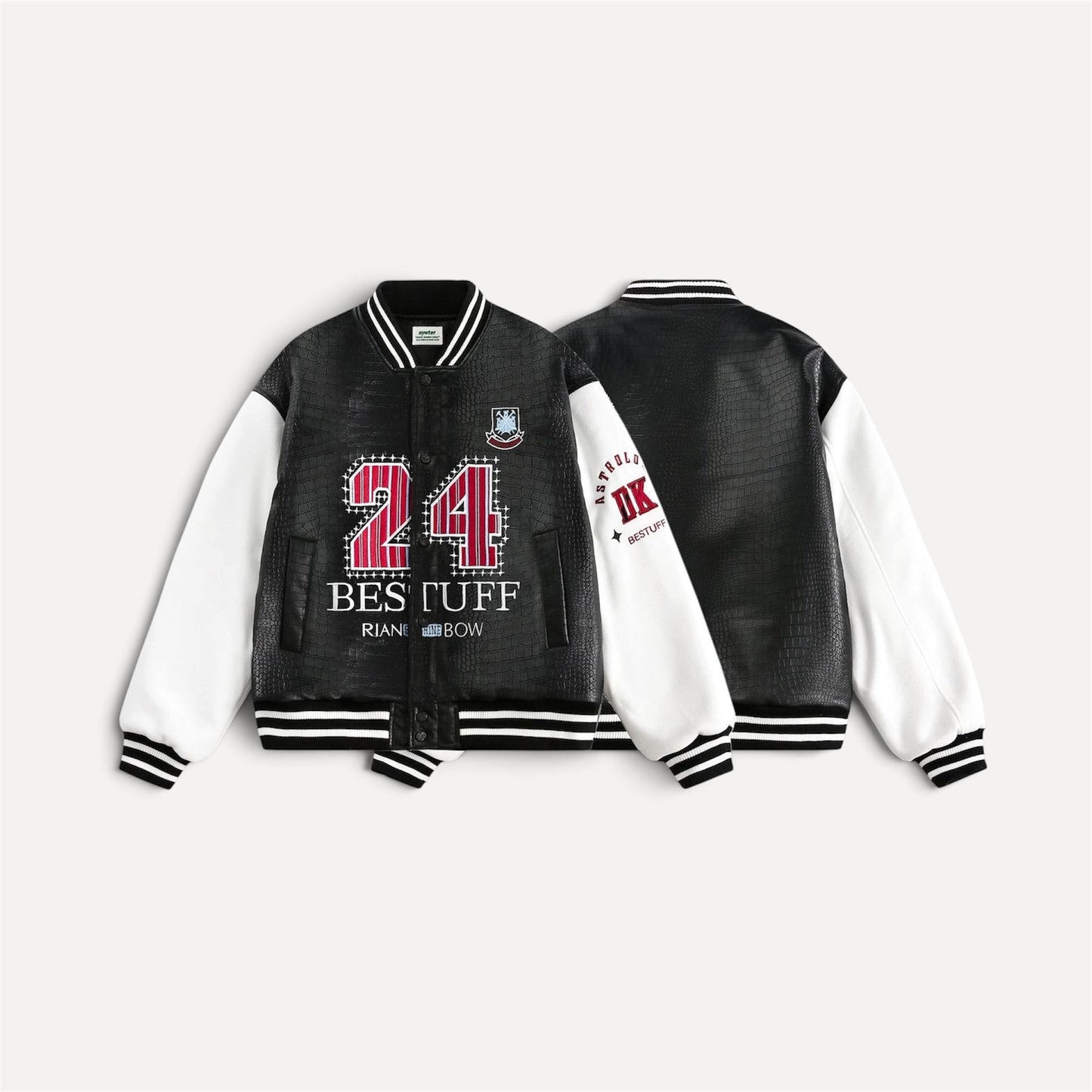 Paste Cloth Embroidery Flight Jacket