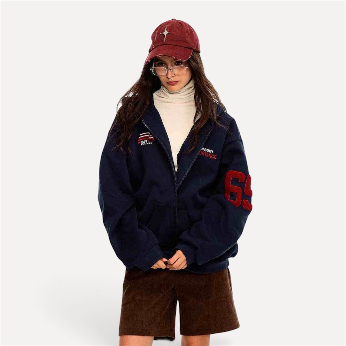 Fleece-lined Thickened Camouflage Cardigan Hoodie